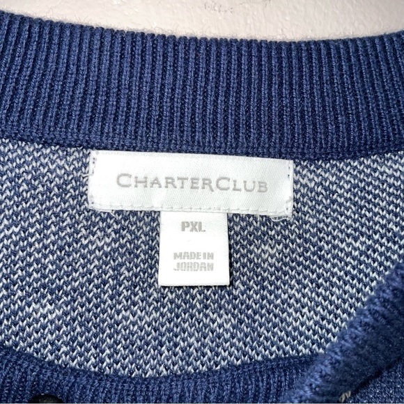 Charter Club Petite Fair Isle Scottish Terrier Crew Neck Sweater Size XL Petite - Picture 2 of 9